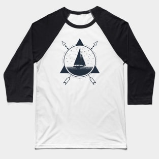 Adventure. Nautical. Ship Baseball T-Shirt